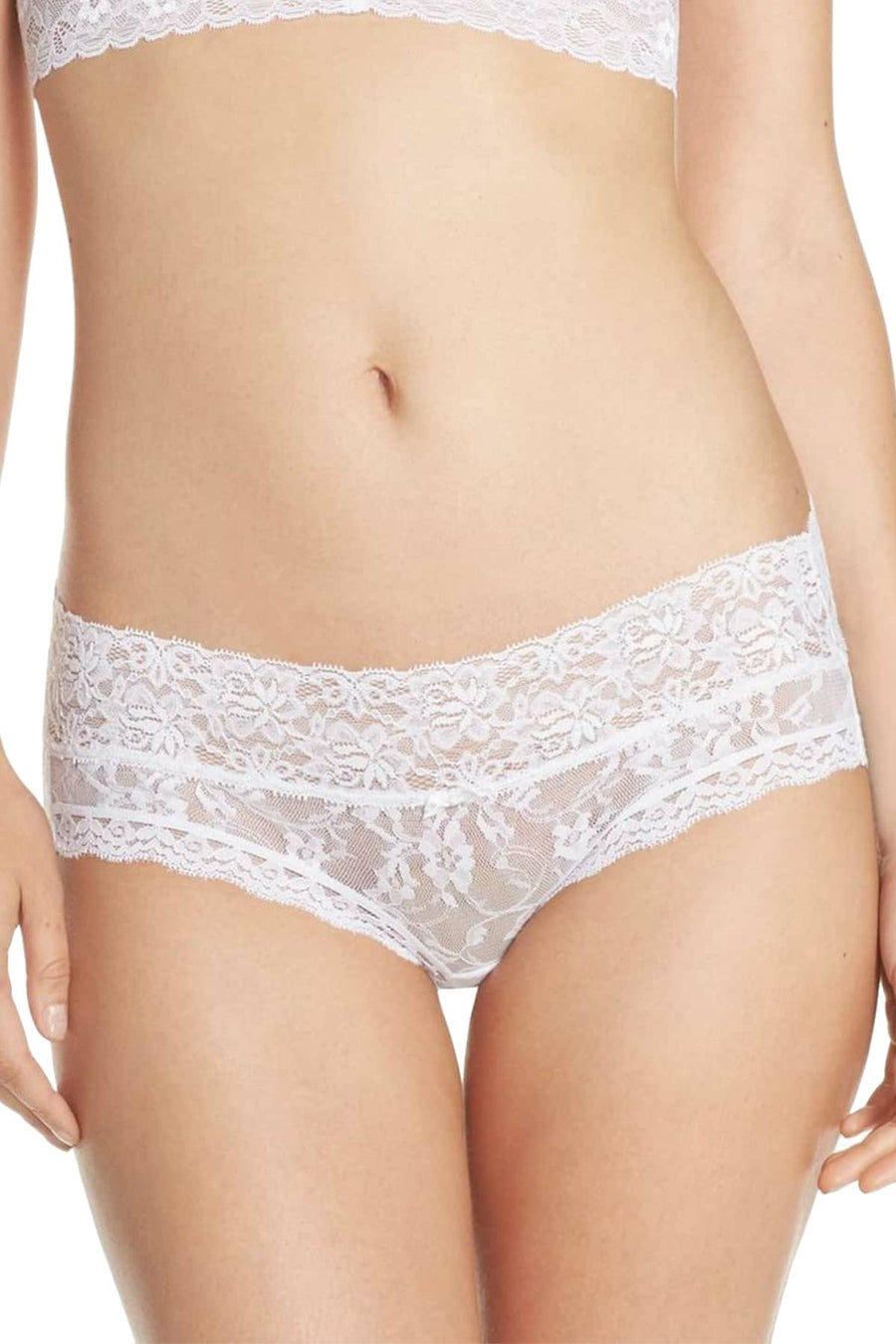 DKNY White Signature Lace Bikini Brief