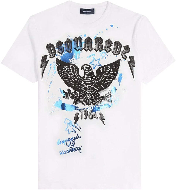 DSQUARED2 Metalic Eagle Graphic T-Shirt