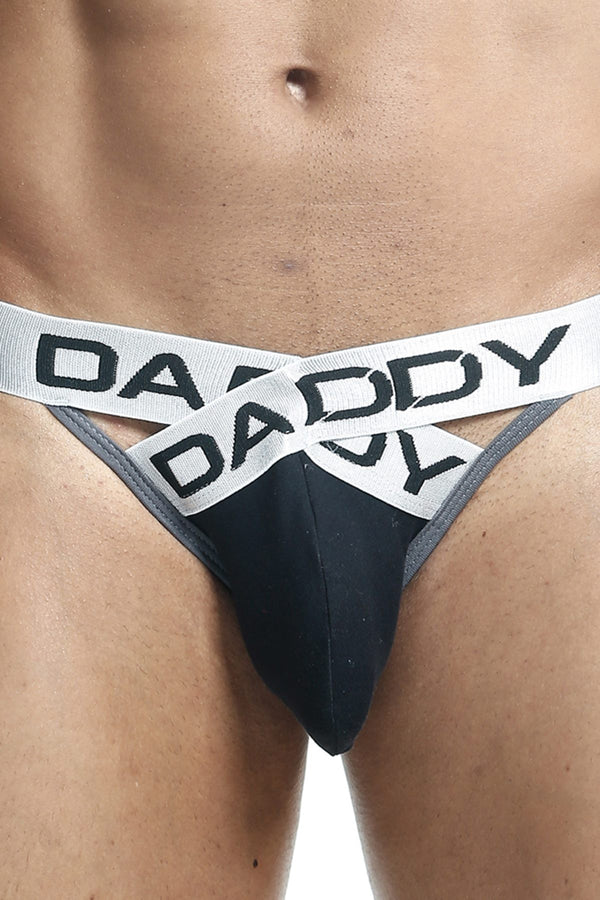 Daddy Black/Grey X Front Bikini Brief