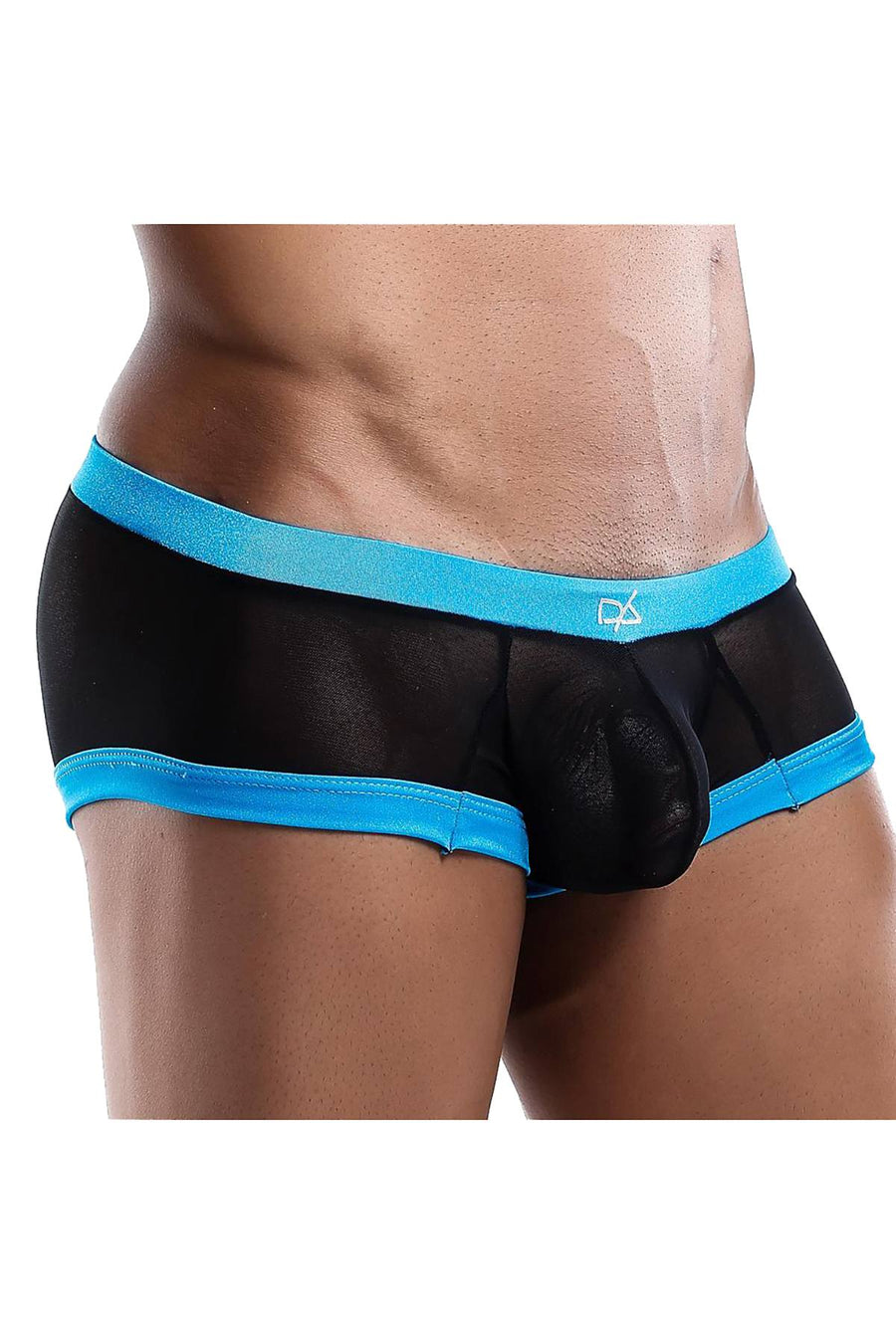 Daniel Alexander Black/Turquoise Sheer Contrast Trunk