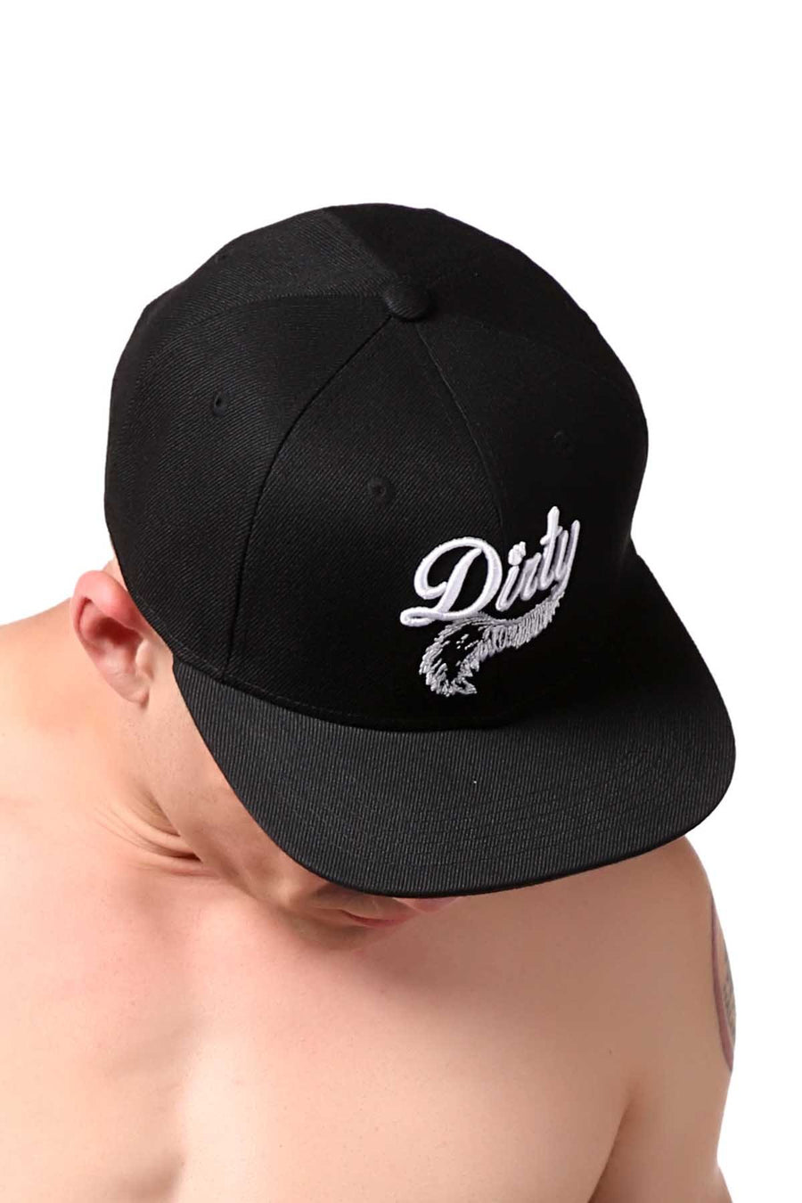 Dirt Squirrel Black Dirty Snapback