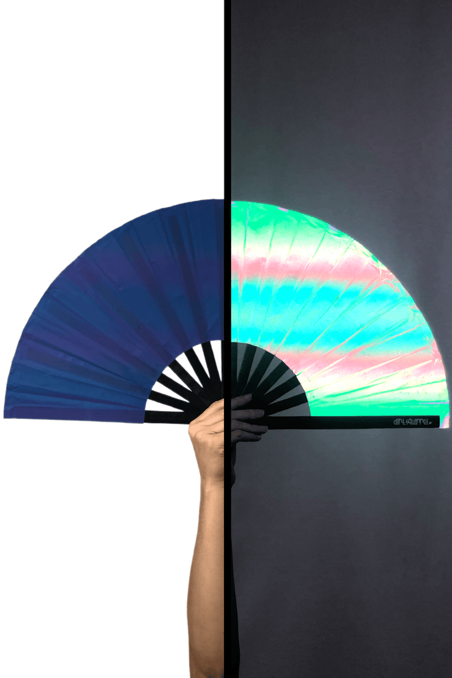 Dirt Squirrel Blue Reflective Fan