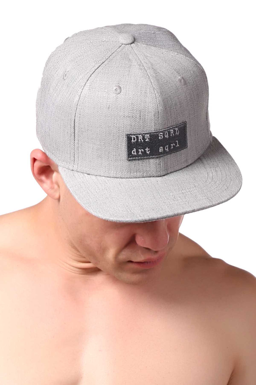 Dirt Squirrel Grey Text Snapback