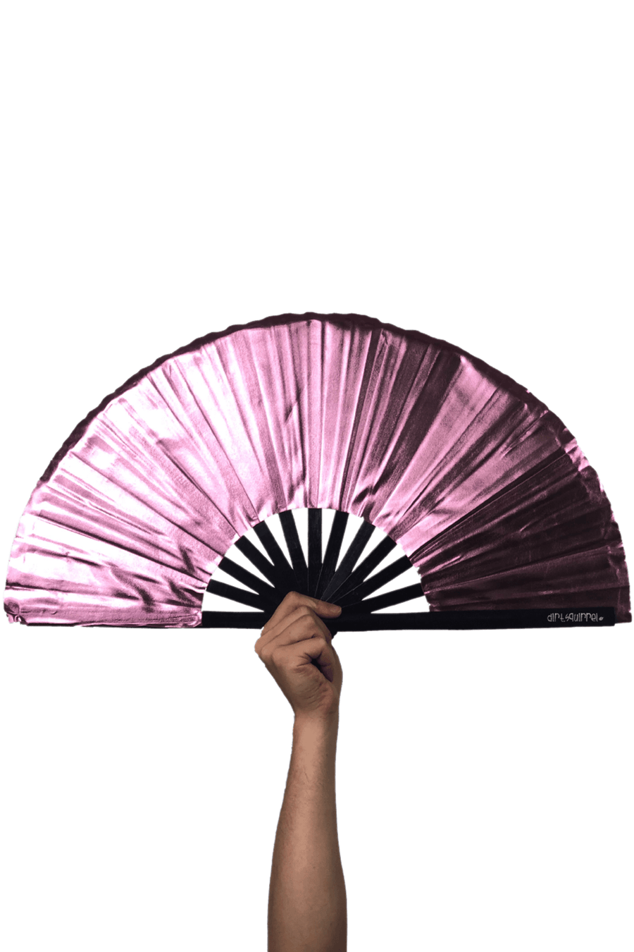 Dirt Squirrel Metallic Rose Gold Fan