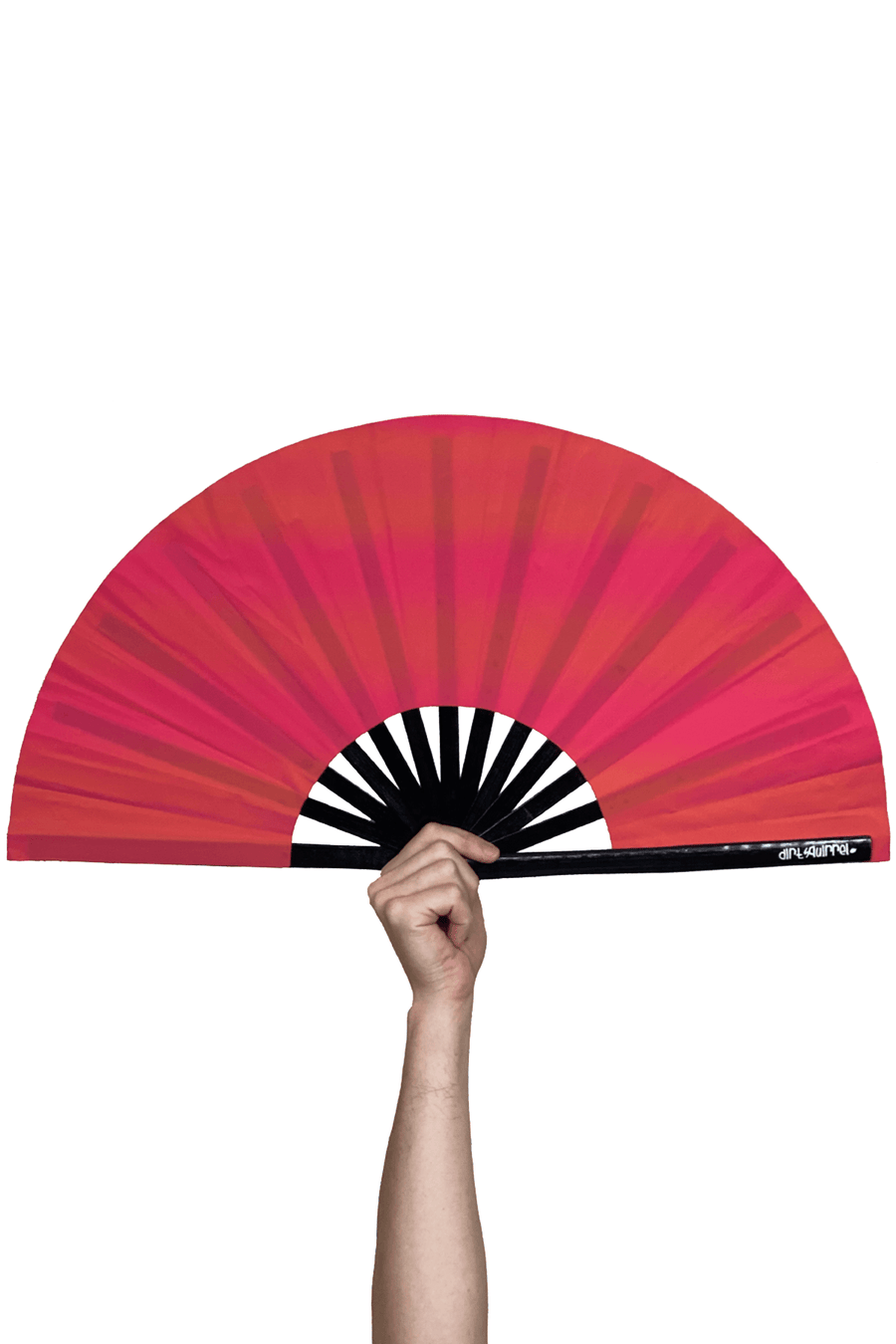 Dirt Squirrel Red Reflective Fan