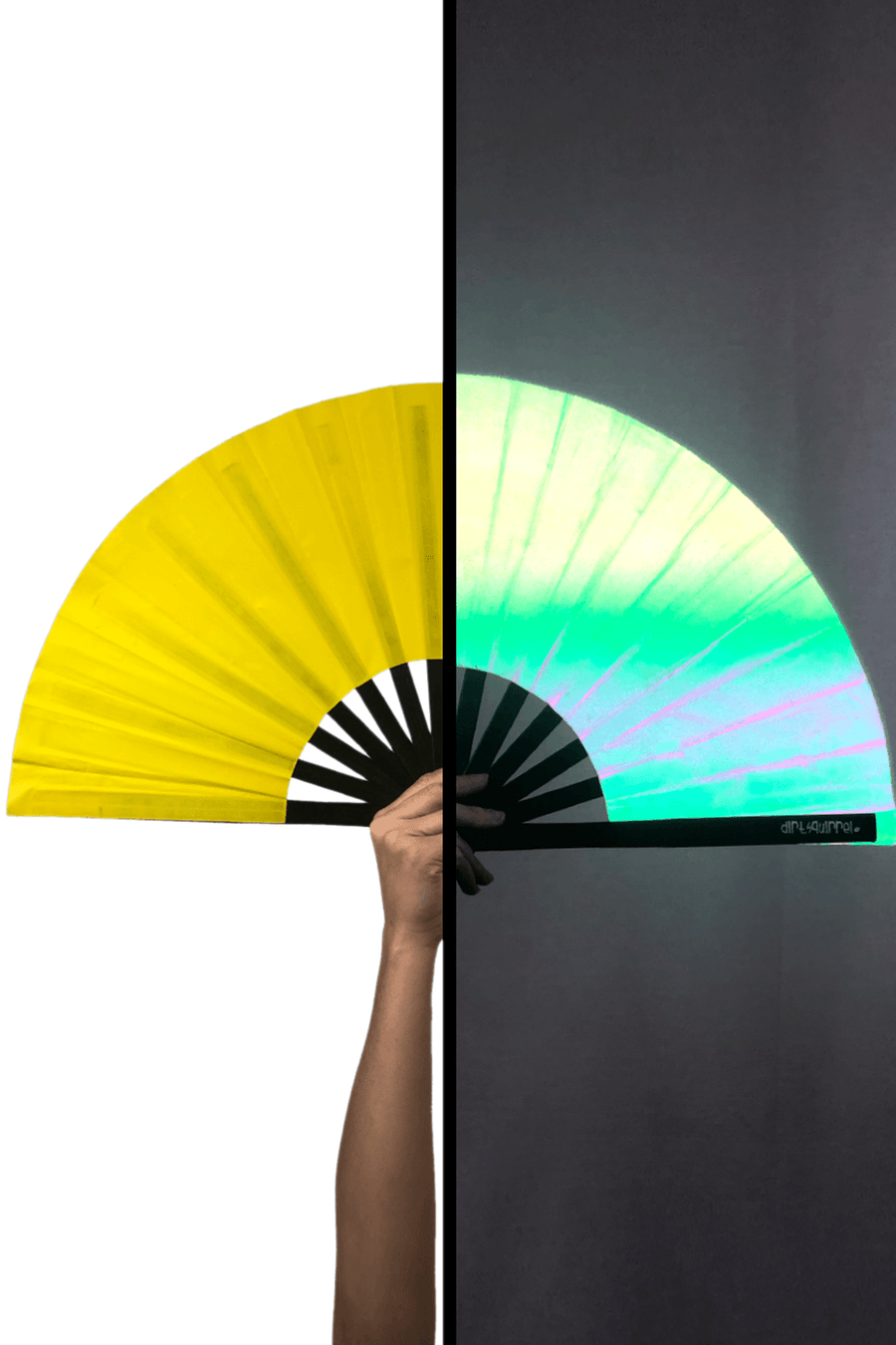Dirt Squirrel Yellow Reflective Fan