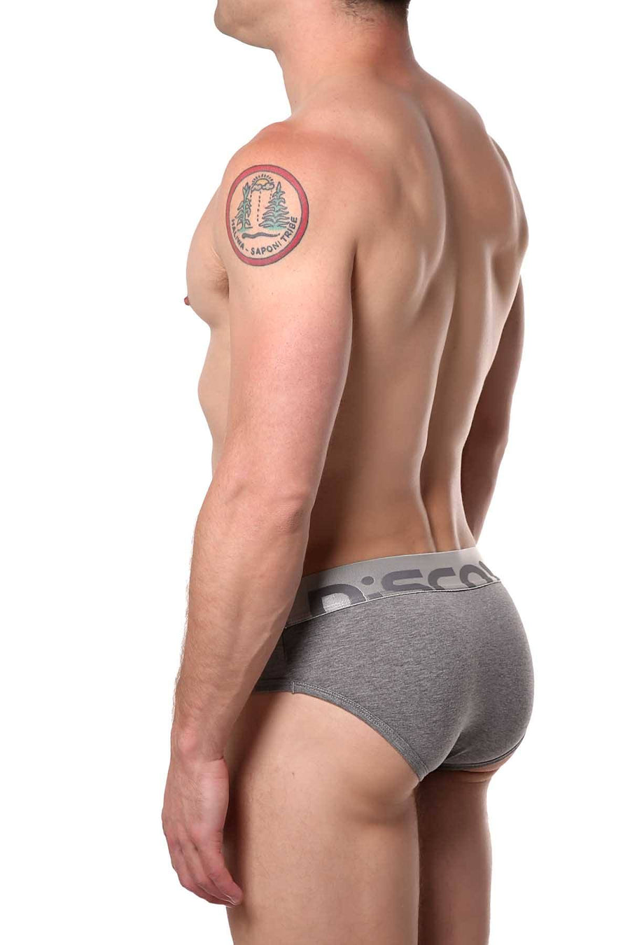 Discover Stone-Grey Silver Brief