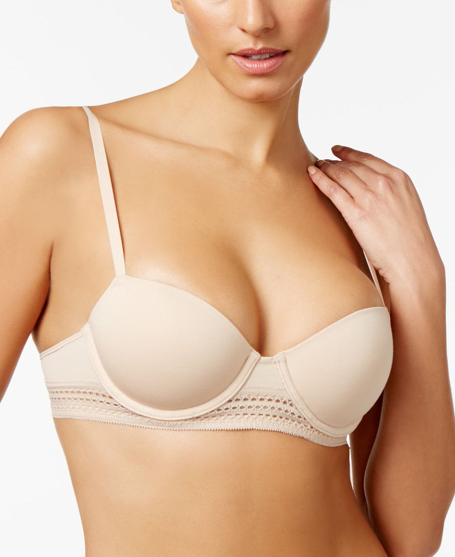 Dkny Lace-trim Balconette Bra Dk4007 Cashmere- Nude 01