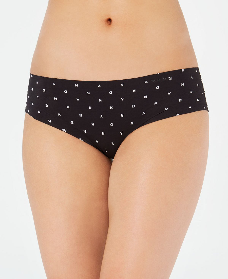 Dkny Litewear Logo-printed Hipster Underwear Dk5028 Black Logo Dot