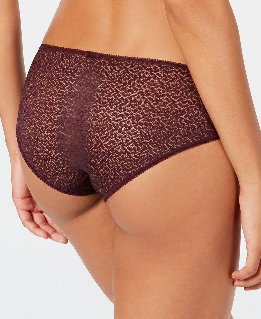 Dkny Modern Lace Sheer Hipster Underwear Dk5014 Purple