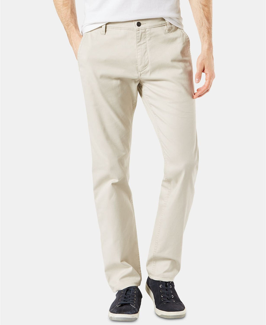 Dockers Alpha Slim Fit All Seasons Tech Khaki Stretch Pants in Sahara