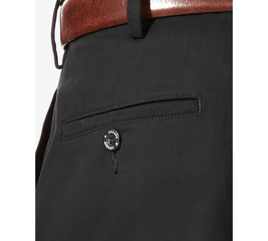 Dockers Comfort Relaxed Fit Khaki Stretch Pants Black Metal