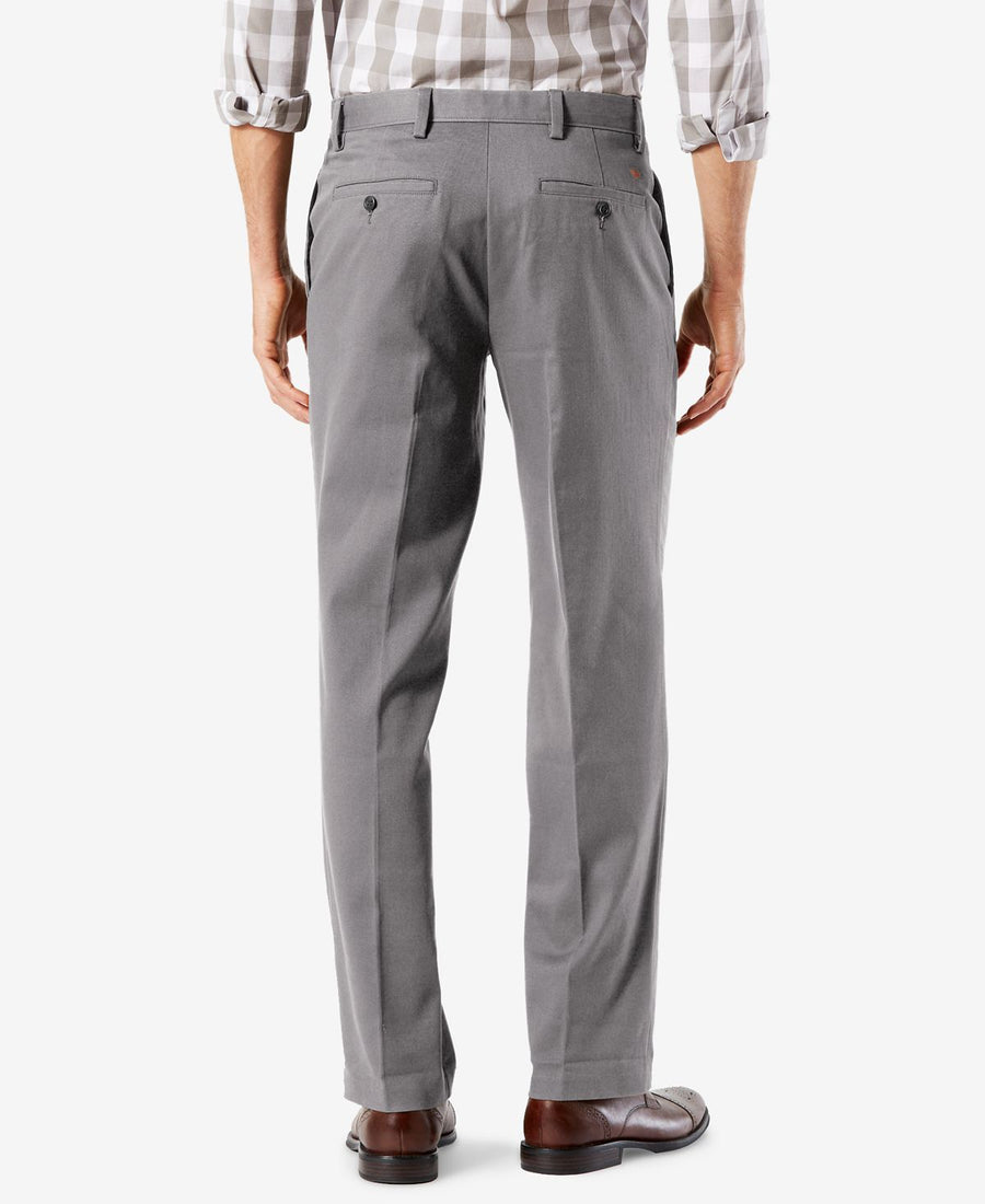 Dockers Easy Straight Fit Khaki Stretch Pants Burma Grey