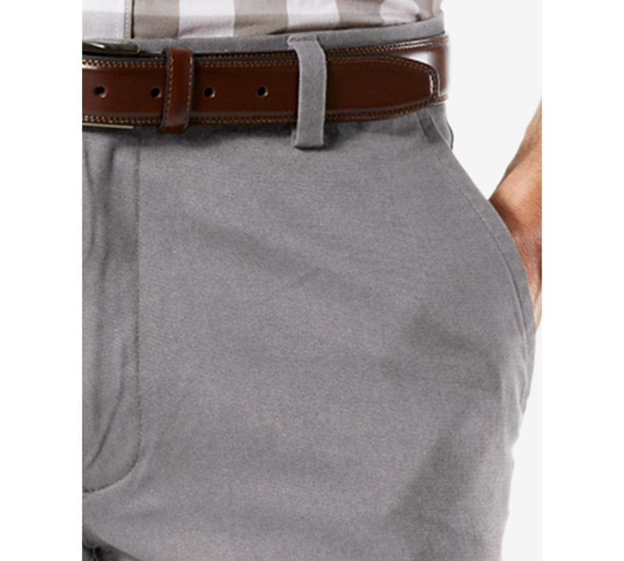 Dockers Easy Straight Fit Khaki Stretch Pants Burma Grey