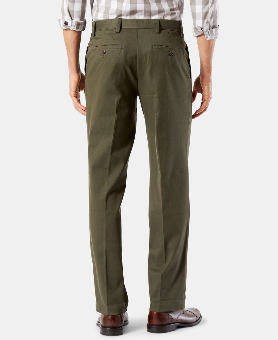 Dockers Easy Straight Fit Khaki Stretch Pants Olive Grove