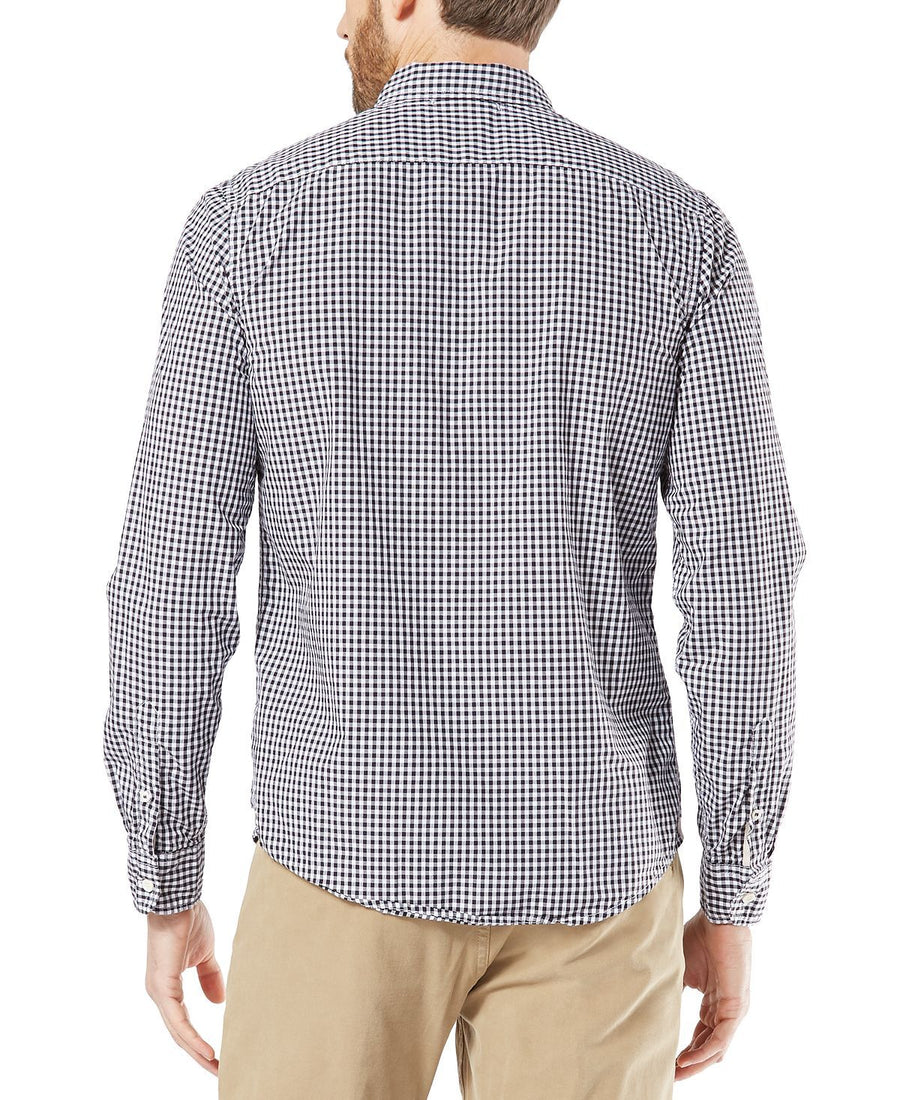 Dockers Slim-fit Supreme Flex Poplin Stretch Alpha Icon Shirt Black Check