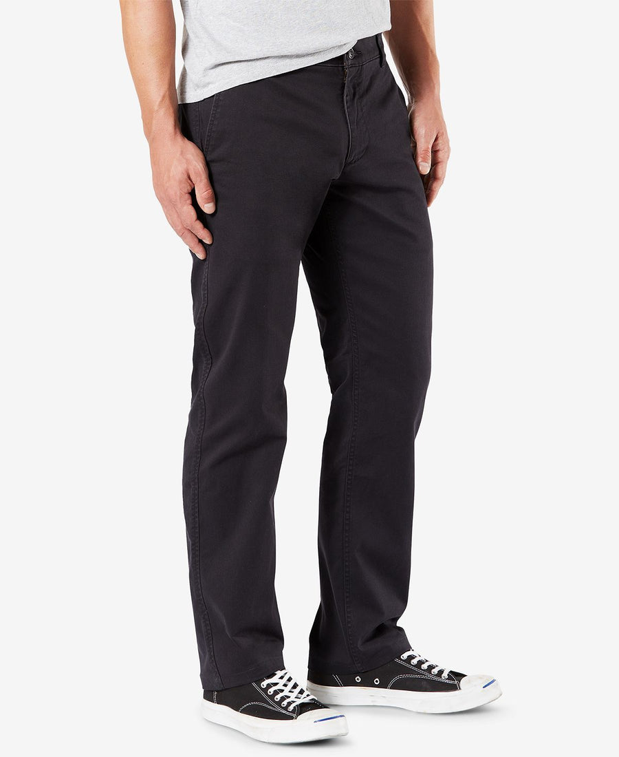 Dockers Straight Fit Original Khaki All Seasons Tech Pants	 Black