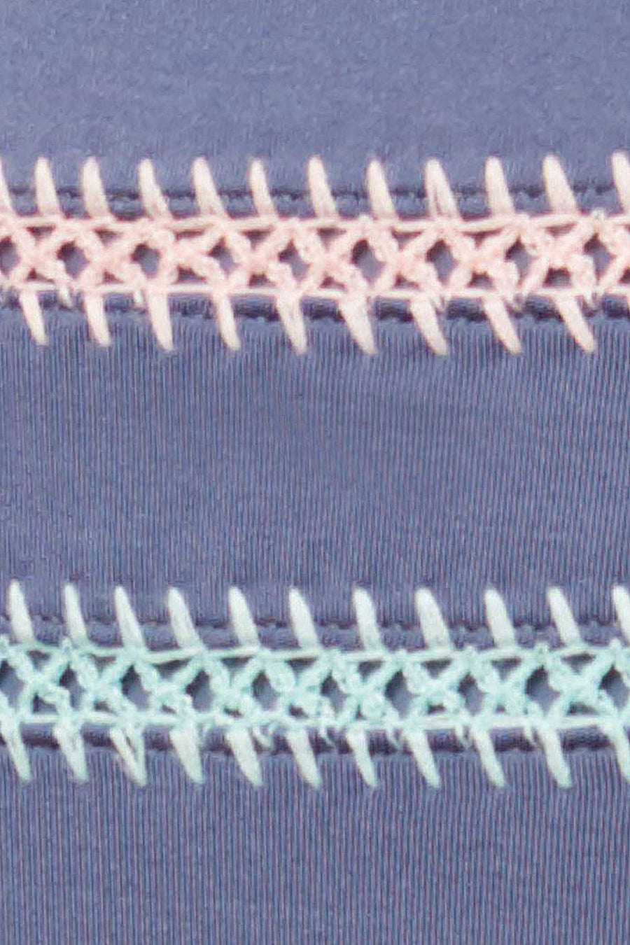 Dolce Vita Kokomo Embroidered Bandeau Bikini Top in Pigeon Blue