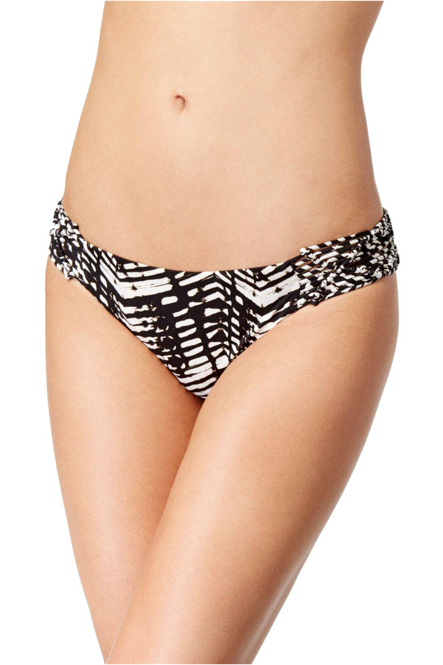 Dolce Vita Macramé Hipster Bikini Bottom in Whipped Ikat Print