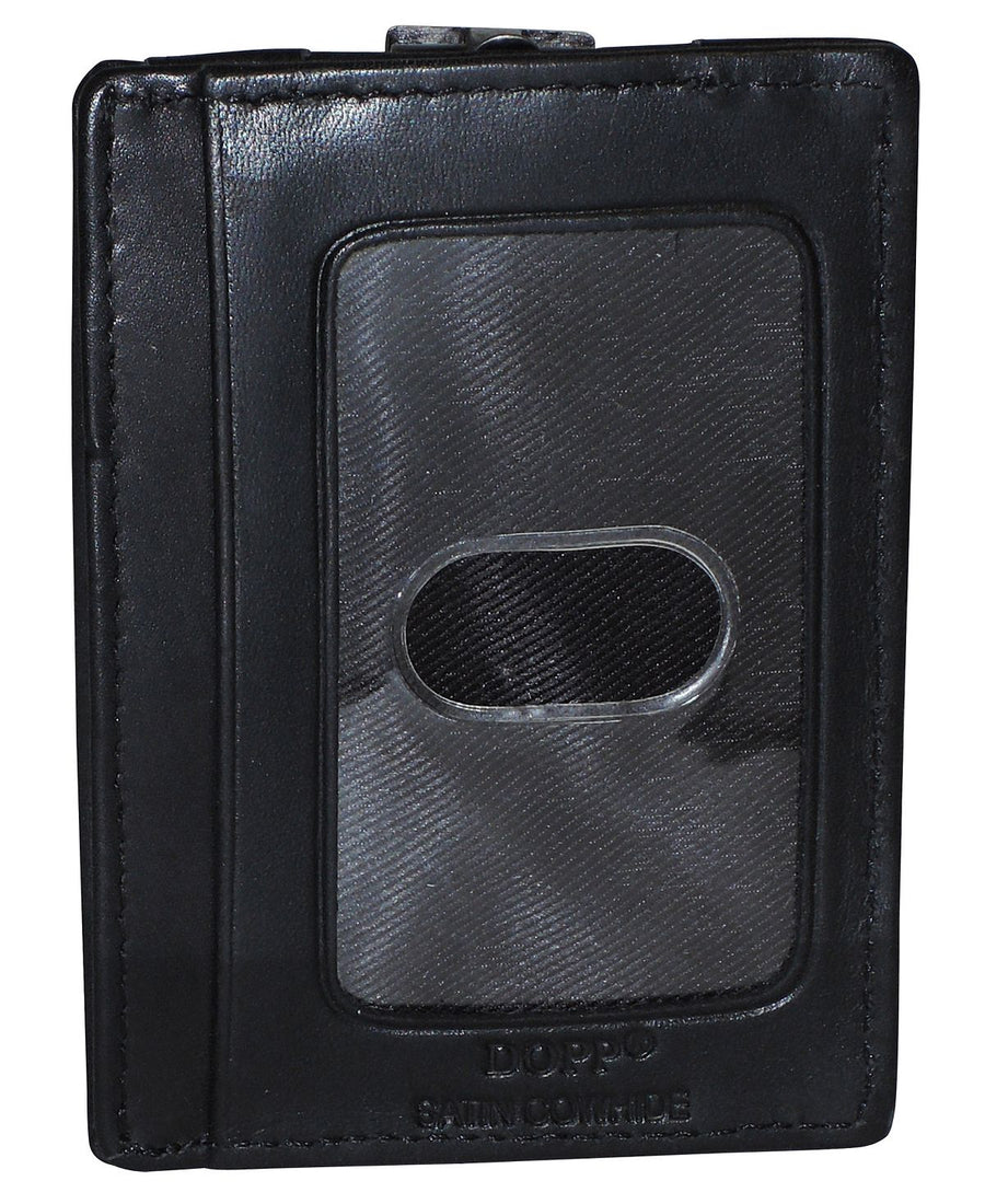 Dopp Regatta Front Pocket Money Clip Wallet Black