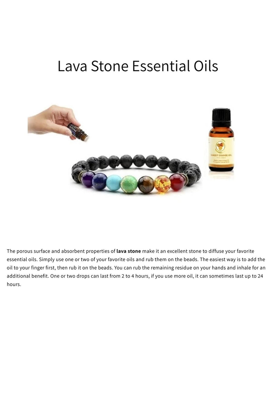 Double Layer Black Lava Stone Adjustable Healing Bracelet