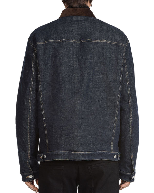 Dsquared2 Sherpa Lined Denim Jacket Blue