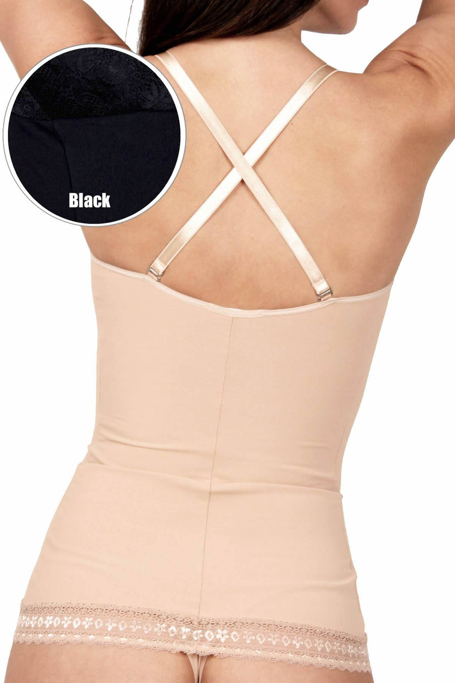 DuMi Shapewear Black Firm-Control Convertible Camisole