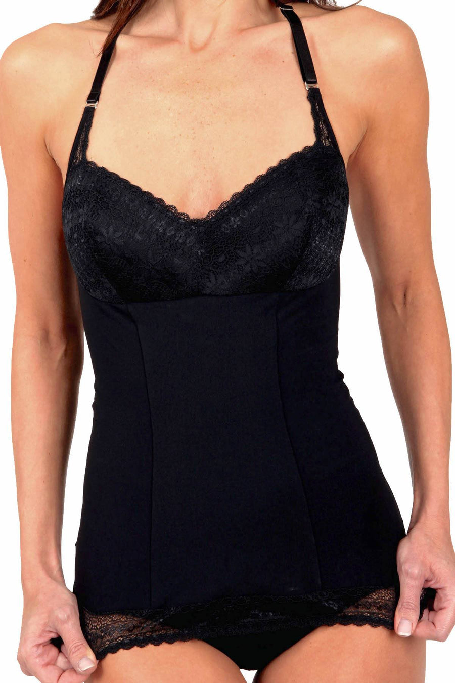 DuMi Shapewear Black Firm-Control Convertible Camisole