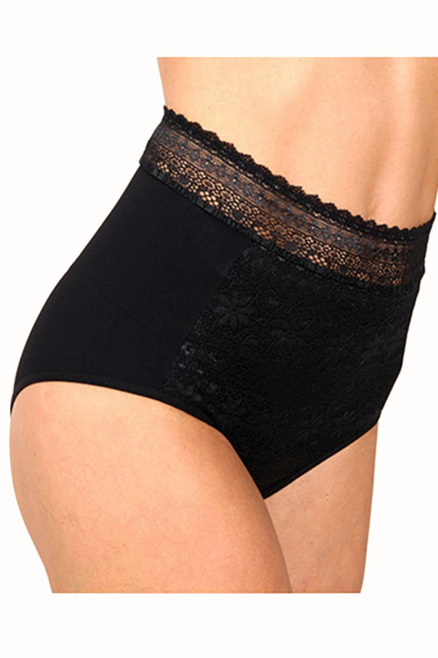 DuMi Shapewear Black Firm-Control High-Cut Brief