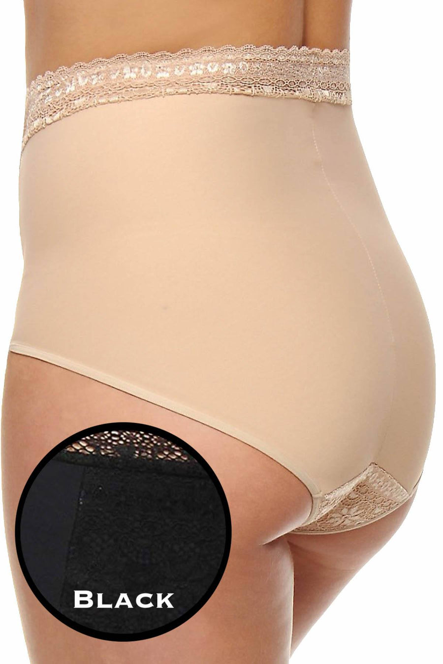 DuMi Shapewear Black Firm-Control High-Cut Brief