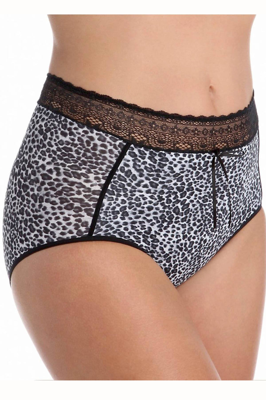 DuMi Shapewear Leopard-Print Body-Sculpting High-Cut Brief