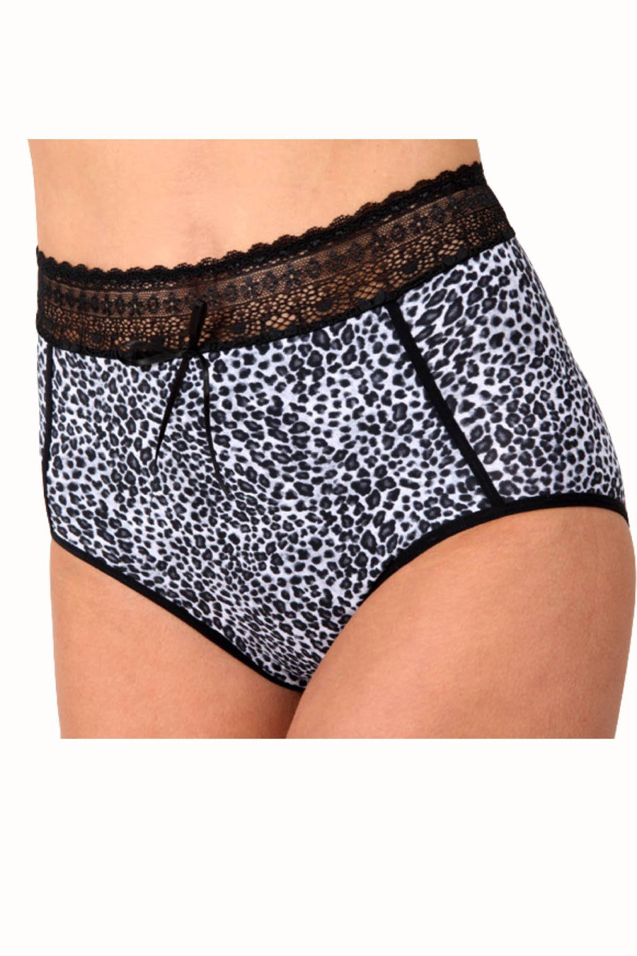 DuMi Shapewear Leopard-Print Body-Sculpting High-Cut Brief