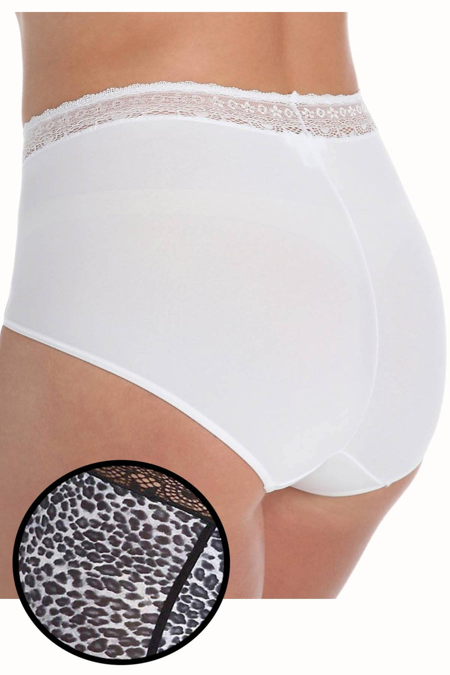 DuMi Shapewear Leopard-Print Body-Sculpting High-Cut Brief