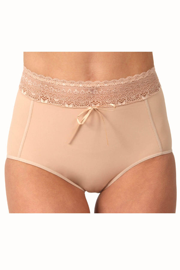 DuMi Shapewear Taupe Body-Sculpting High-Cut Brief