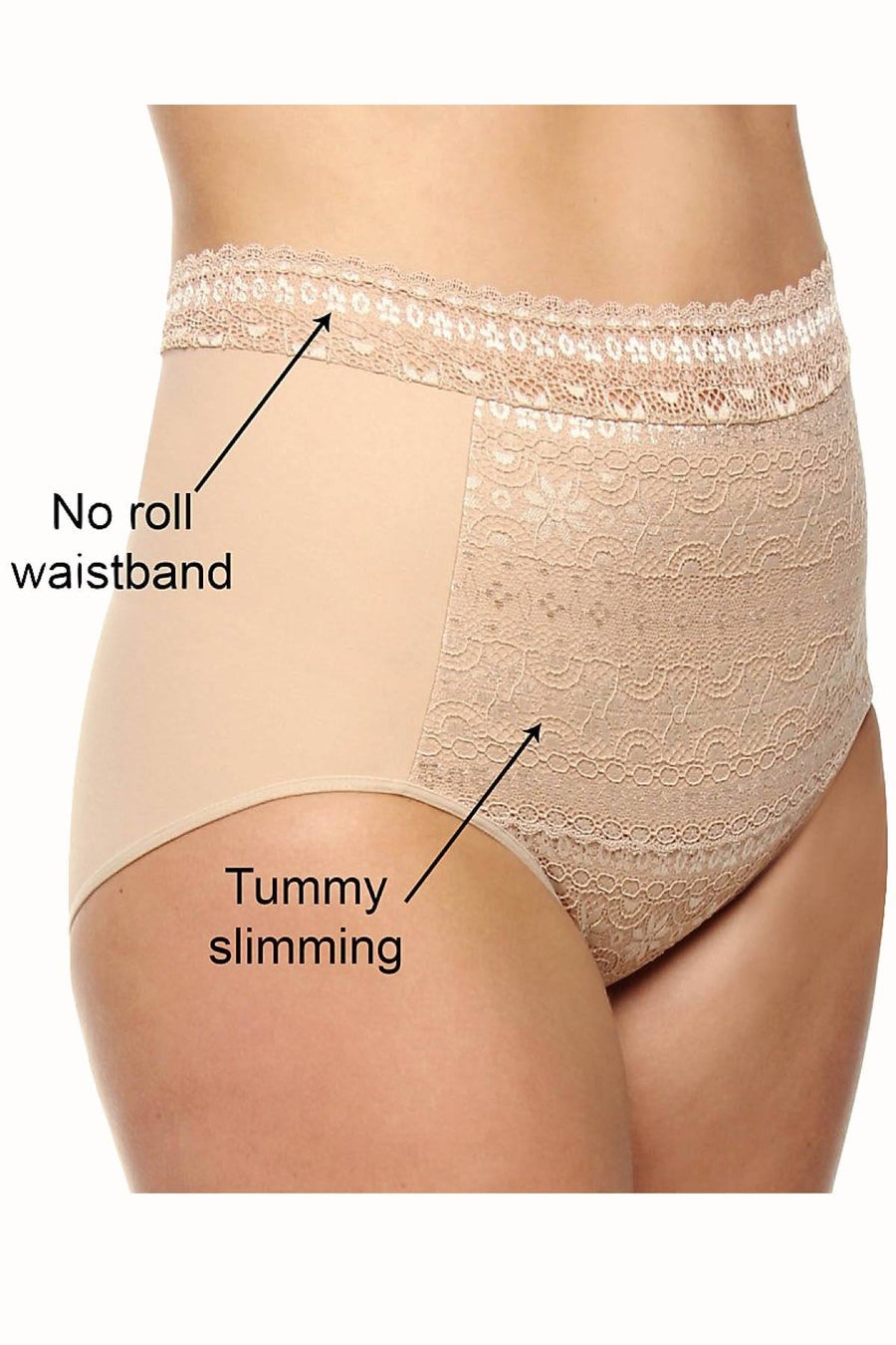 DuMi Shapewear Taupe Firm-Control High-Cut Brief