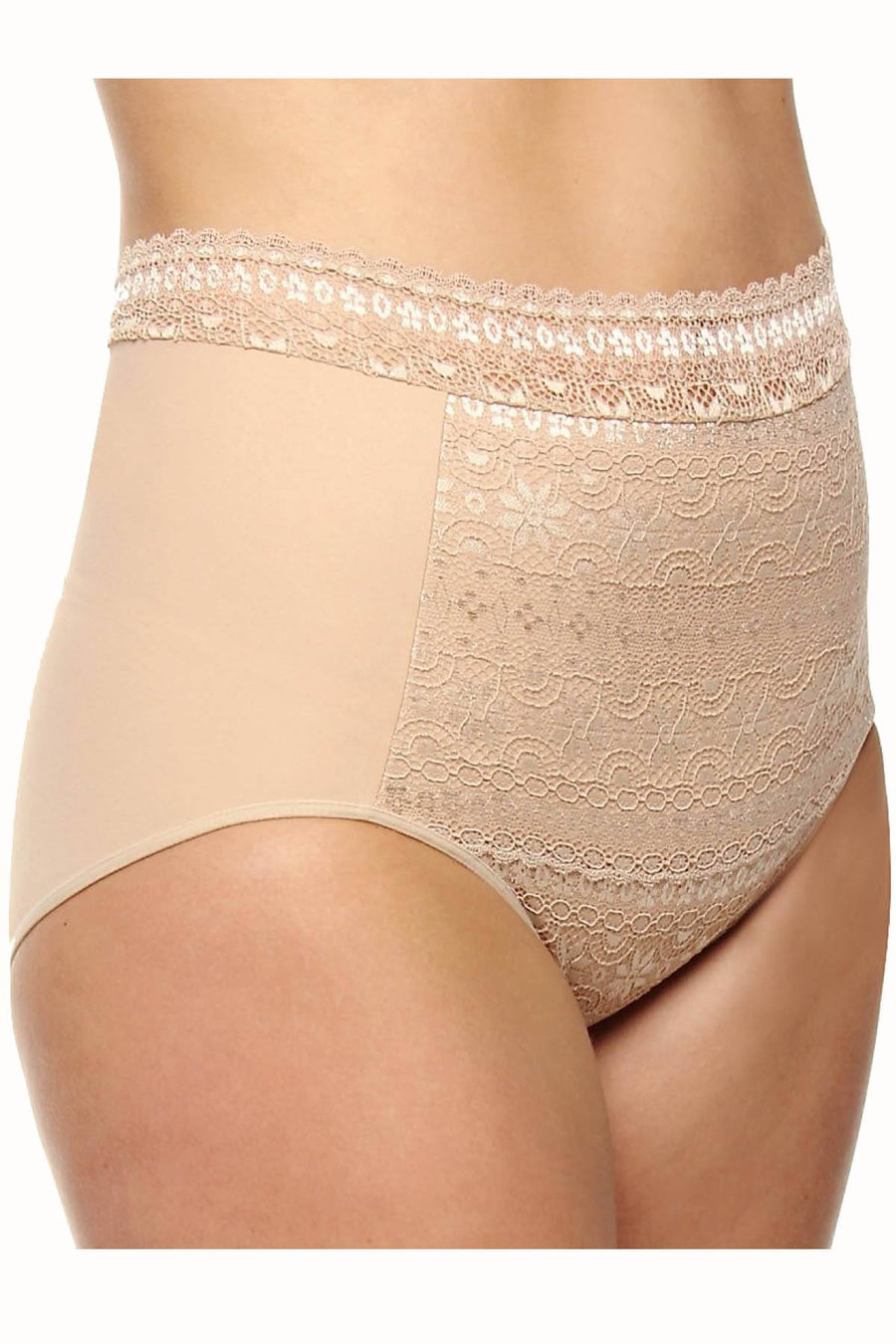 DuMi Shapewear Taupe Firm-Control High-Cut Brief