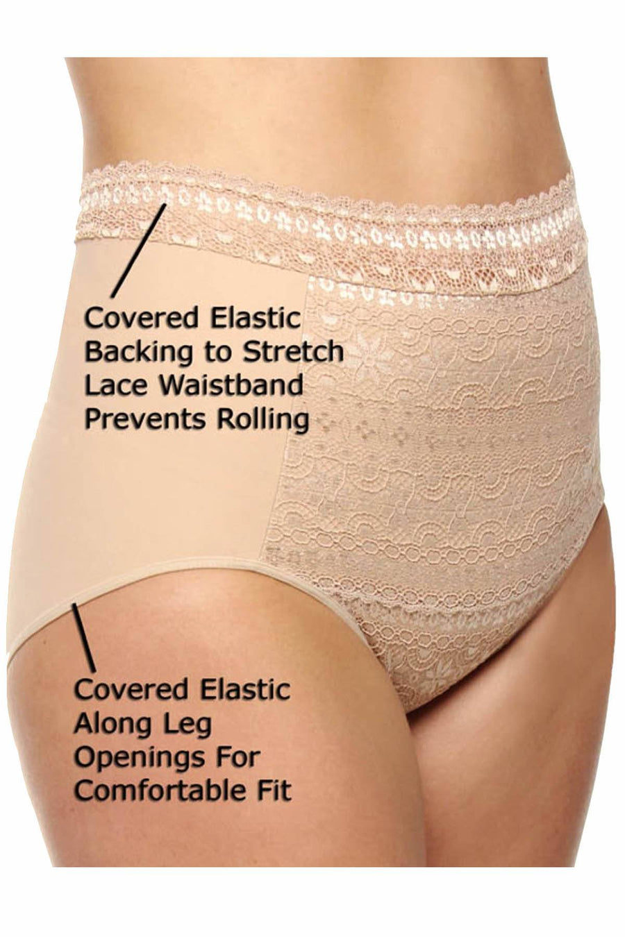 DuMi Shapewear Taupe Firm-Control High-Cut Brief