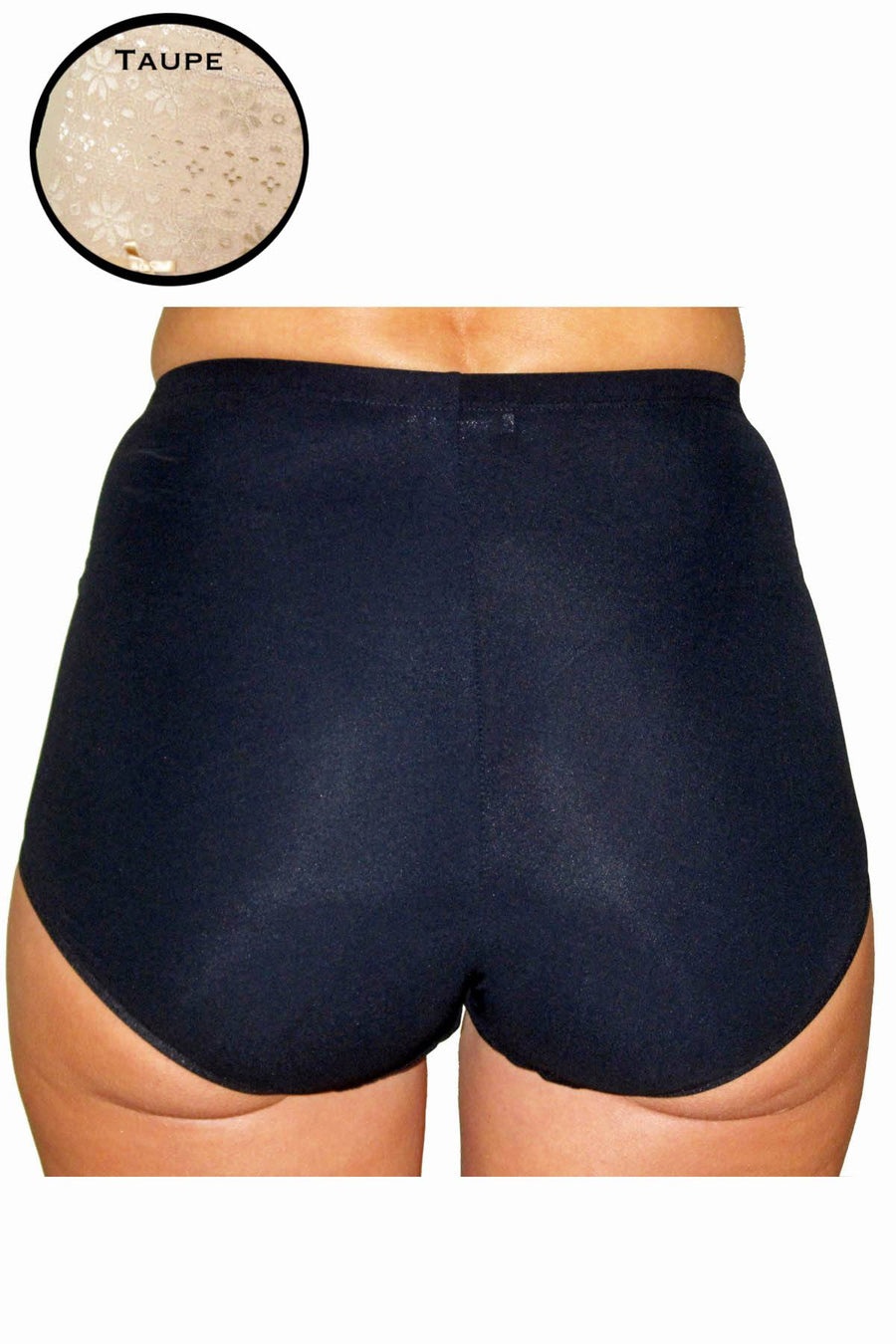 DuMi Shapewear Taupe Lacy Boy-Leg Control Brief