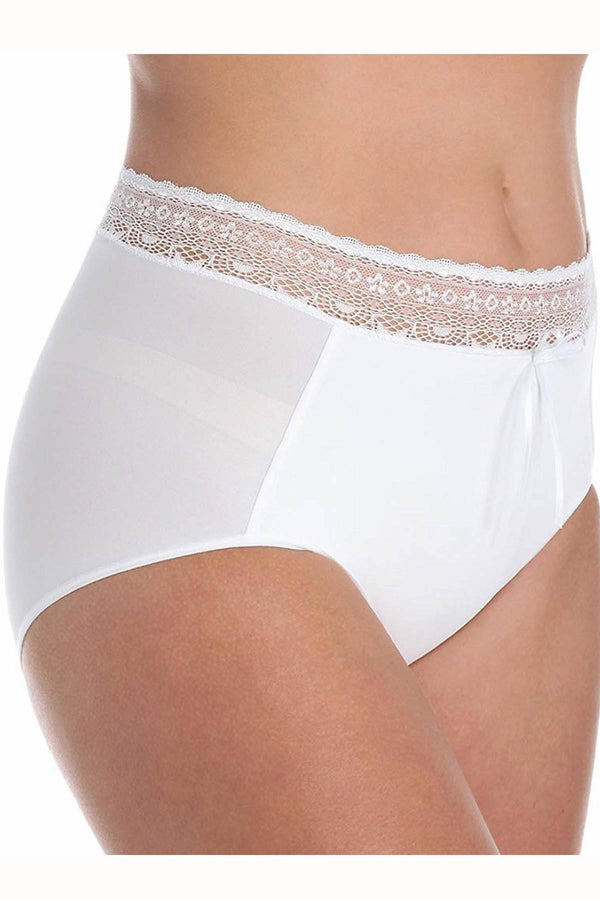 DuMi Shapewear White Body-Sculpting High-Cut Brief