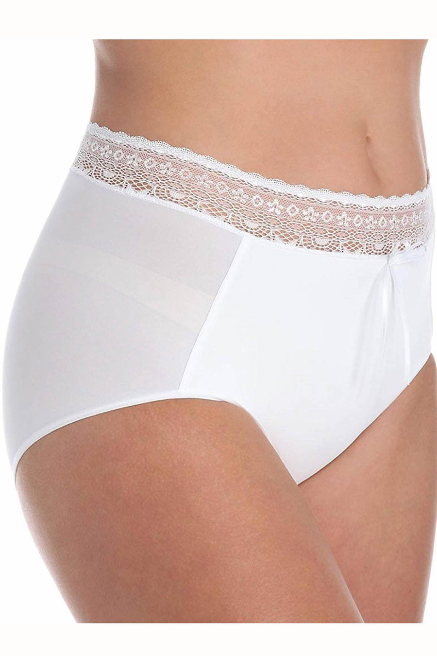 DuMi Shapewear White Body-Sculpting High-Cut Brief