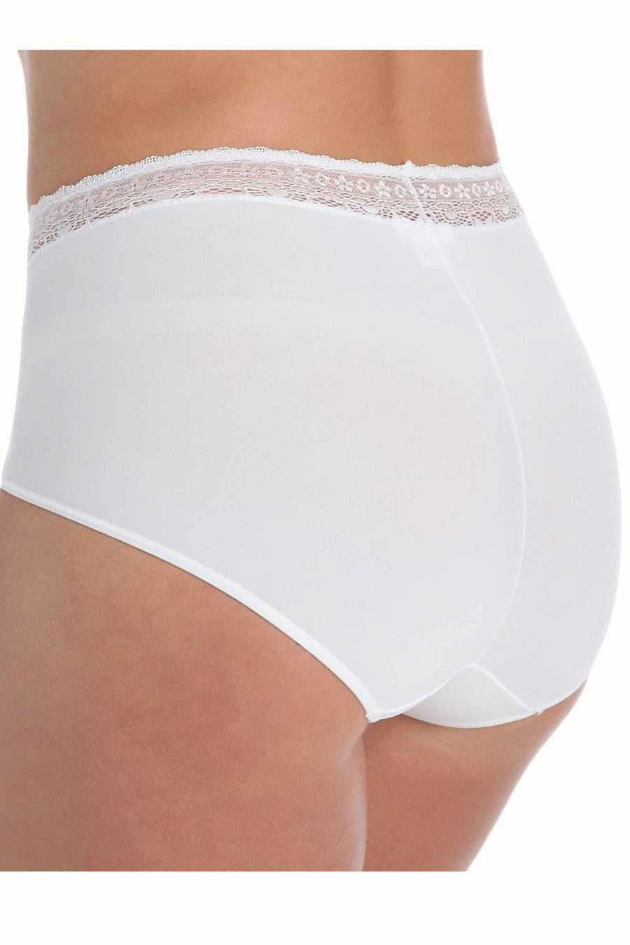 DuMi Shapewear White Body-Sculpting High-Cut Brief