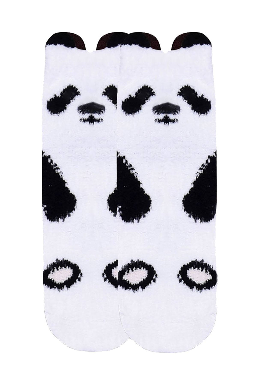 ET TU Fox/Panda/Kitty 3-Pack Cozy Picot Ankle Slipper Socks