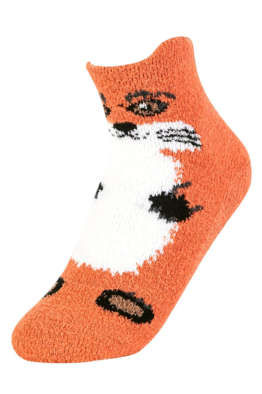 ET TU Fox/Panda/Kitty 3-Pack Cozy Picot Ankle Slipper Socks