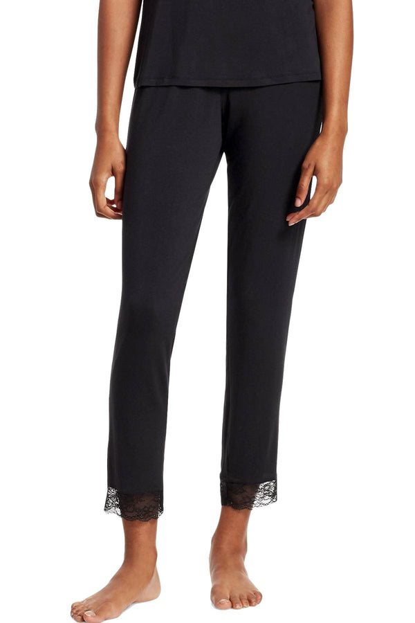 Eberjey Black Vika Classic Lace Slim Pant