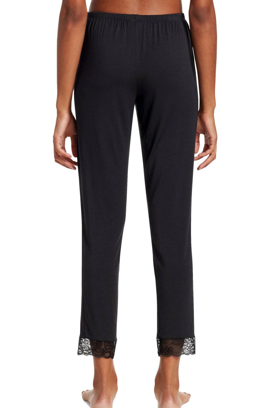 Eberjey Black Vika Classic Lace Slim Pant
