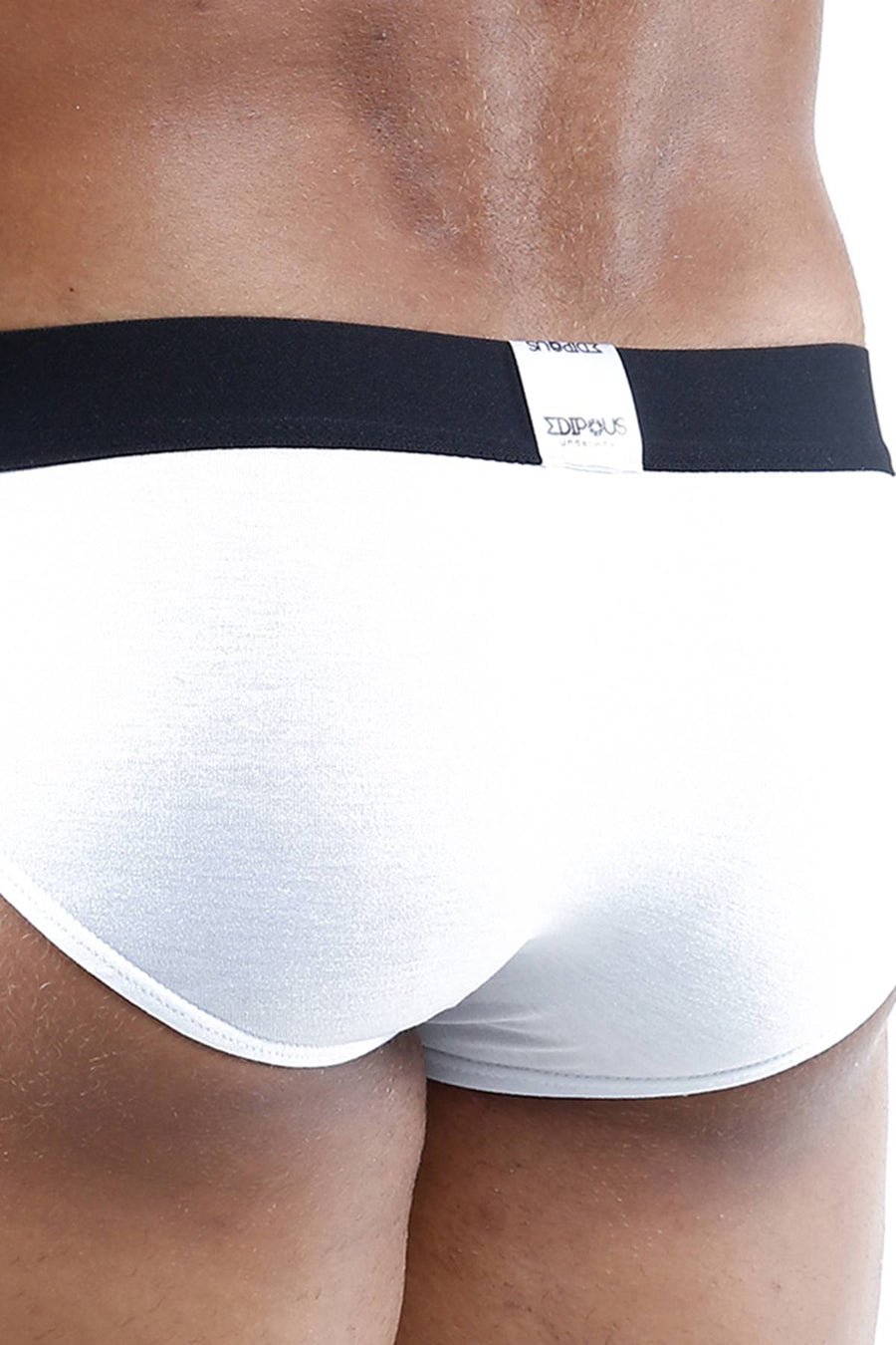Edipous White Basic Bikini Brief