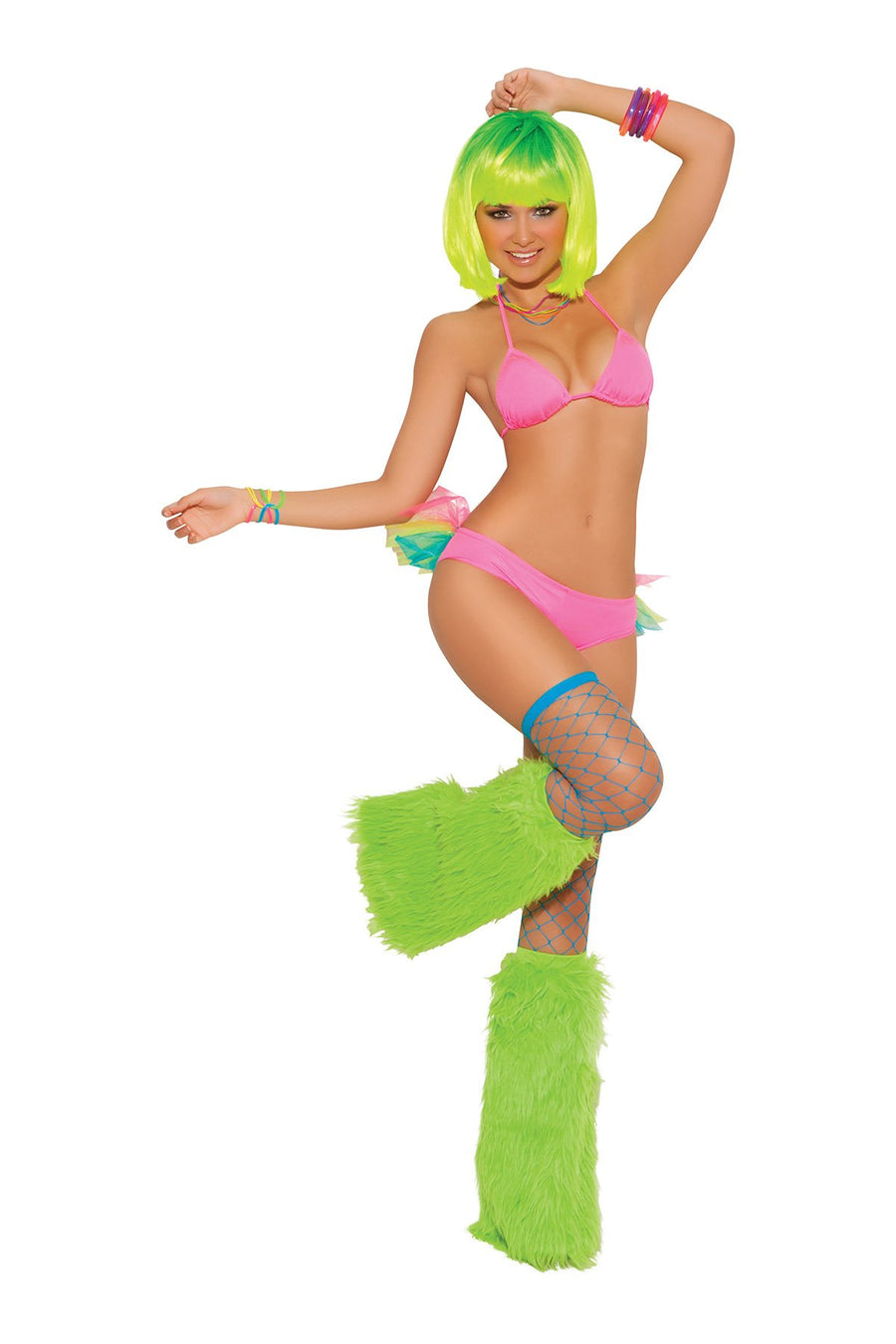 Elegant Moments Pink String Bra Top & Tutu Panty Set