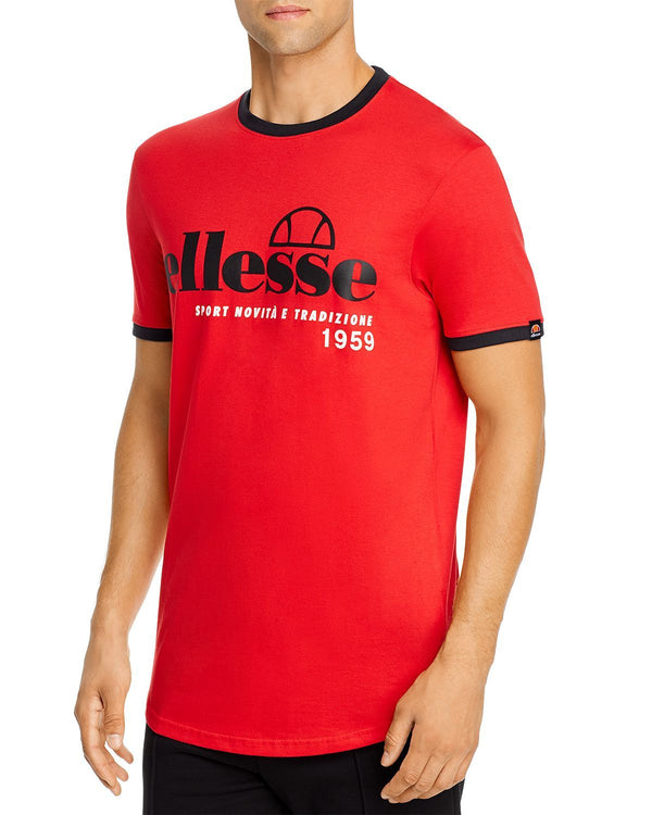 Ellesse e Terni Retro Graphic Logo Tee Red