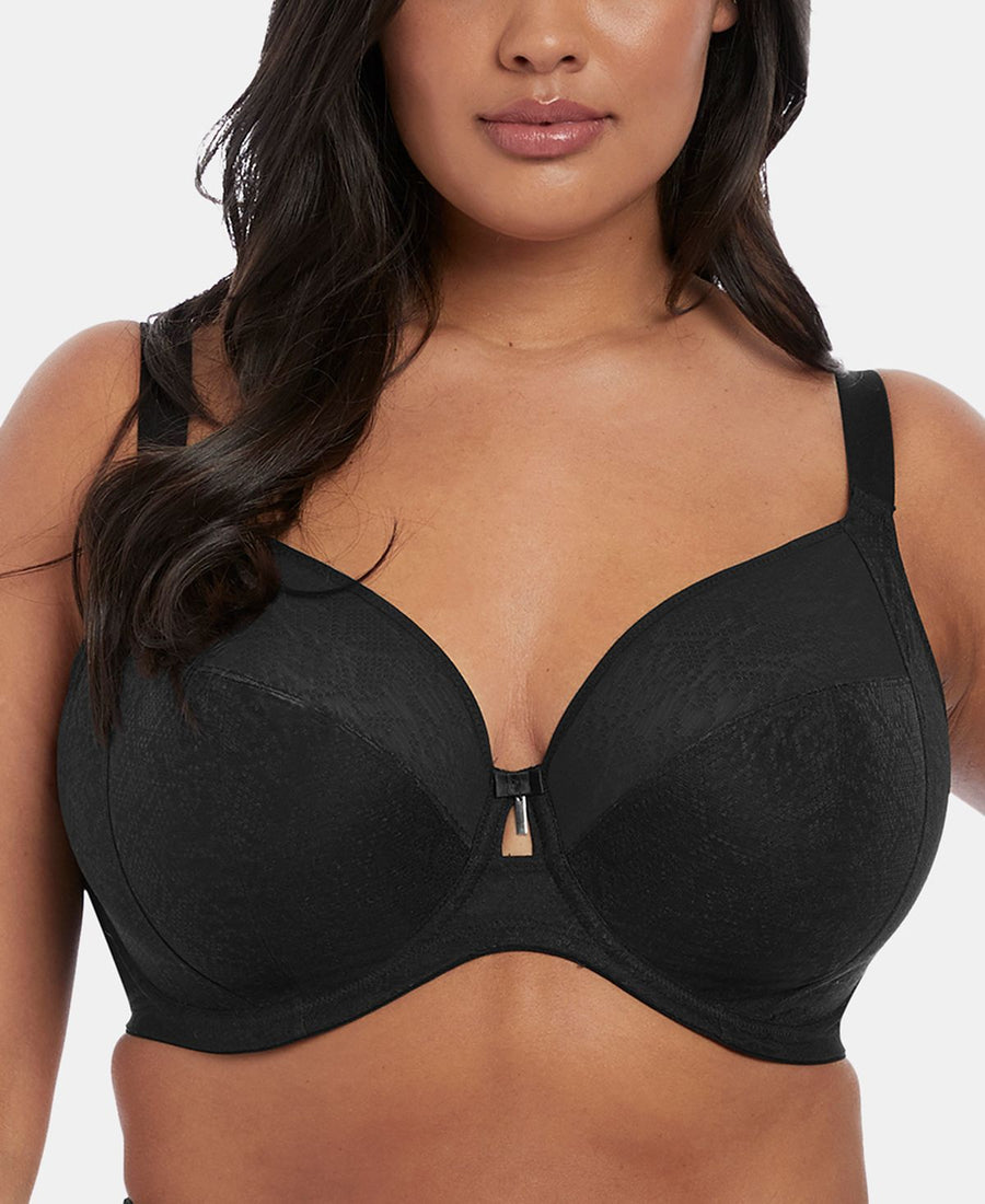Elomi Full Figure Mia Underwire Bra El4361 Online Only Black