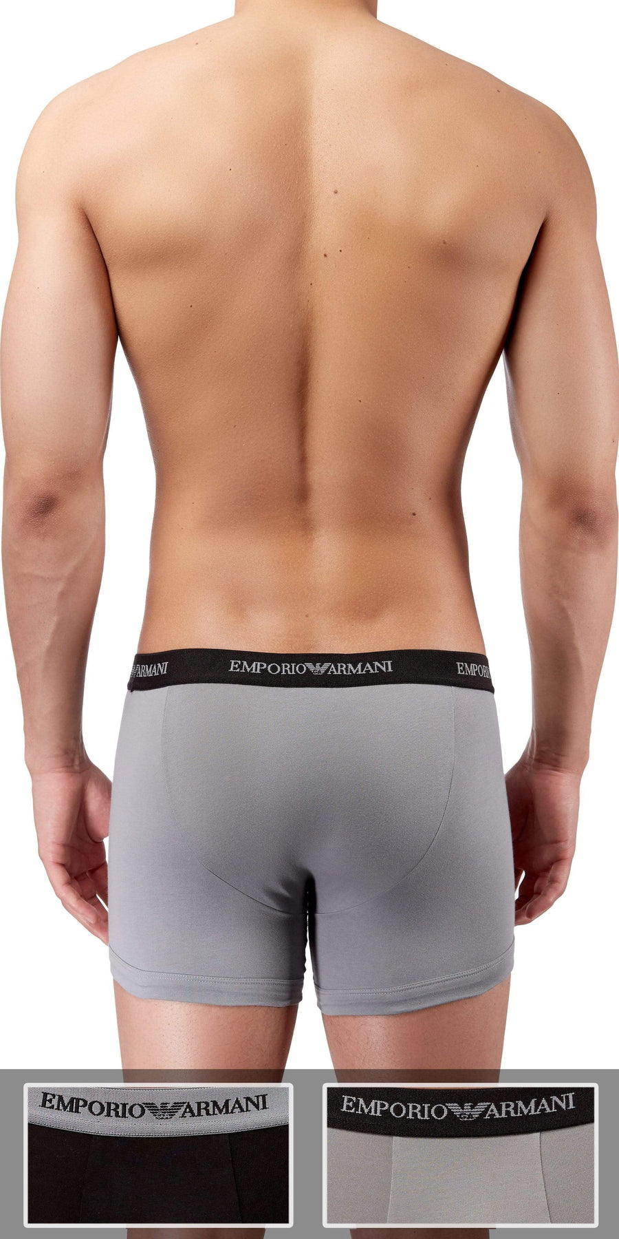 Emporio Armani 2-Pack Boxer Brief Black-gray